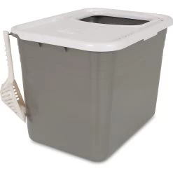 Petmate Top Entry Litter Pan -Purrfect Litter Shop 105471 PT3. AC SS1800 V1536765304