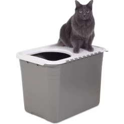 Petmate Top Entry Litter Pan -Purrfect Litter Shop 105471 PT4. AC SS1800 V1536765248