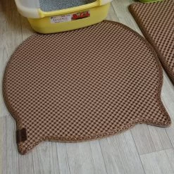 Moonshuttle Headshaped Blackhole Litter Mat -Purrfect Litter Shop 109514 PT5. AC SS1800 V1484838559