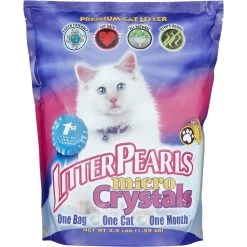 Litter Pearls Micro Crystal Unscented Non-Clumping Crystal Cat Litter