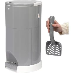 Litter Champ Premium Odor-Free Cat Litter Waste Disposal System, Grey -Purrfect Litter Shop 127916 PT3. AC SS1800 V1522100049
