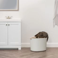 IRIS USA Round Top Entry Cat Litter Box & Scoop -Purrfect Litter Shop 130345 PT2. AC SS1800 V1680881119