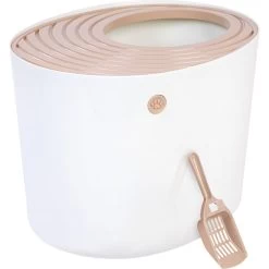 IRIS USA Round Top Entry Cat Litter Box & Scoop -Purrfect Litter Shop 130345 PT6. AC SS1800 V1680881173