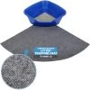 Drymate Corner Ridged Cat Litter Trapping Mat, Grey, 29.5-in X 29.5-in