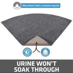 Drymate Corner Ridged Cat Litter Trapping Mat, Grey, 29.5-in X 29.5-in -Purrfect Litter Shop 134952 PT2. AC SS1800 V1689627104