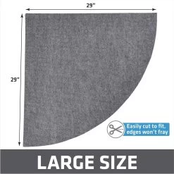 Drymate Corner Ridged Cat Litter Trapping Mat, Grey, 29.5-in X 29.5-in -Purrfect Litter Shop 134952 PT4. AC SS1800 V1689627204