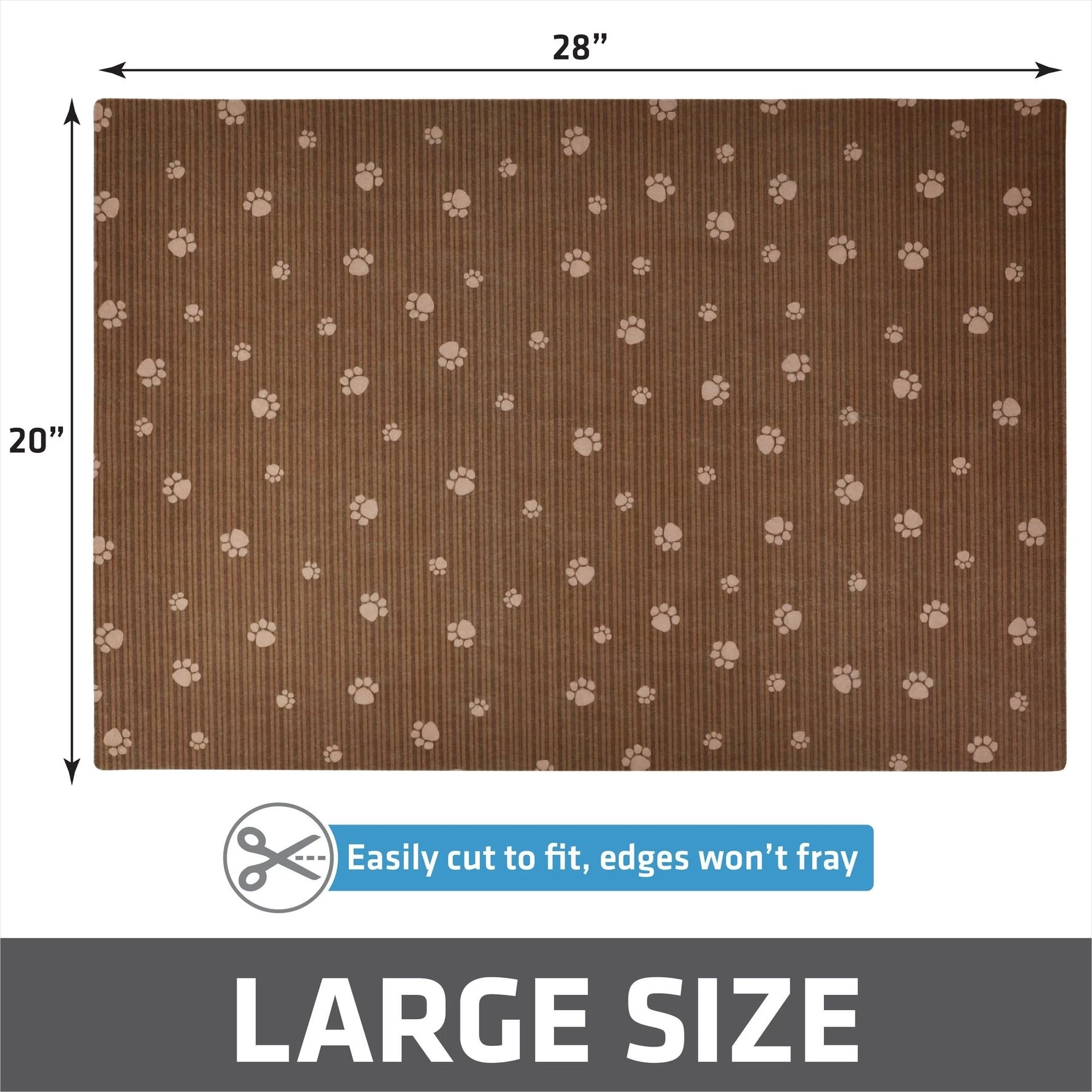 Drymate Protective & Decorative Cat Litter Mat, Brown Stripe, Large, 20-in X 28-in 7 Drymate Protective & Decorative Cat Litter Mat, Brown Stripe, Large, 20-in X 28-in - Image 5