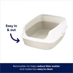 Frisco Open Top Cat Litter Box With Rim, Large -Purrfect Litter Shop 141378 PT2. AC SS1800 V1675279932