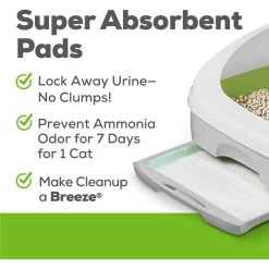 Purina Tidy Cats Hooded Litter Box System, Breeze Hooded System Starter Kit Litter Box, Litter Pellets & Pads -Purrfect Litter Shop 141405 PT4. AC SS1800 V1700159598