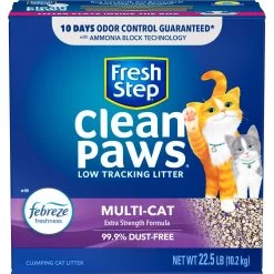 Fresh Step Clean Paws Multi-Cat Scented Clumping Cat Litter