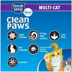 Fresh Step Clean Paws Multi-Cat Scented Clumping Cat Litter -Purrfect Litter Shop 141506 PT6. AC SS1800 V1695137973