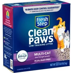 Fresh Step Clean Paws Multi-Cat Scented Clumping Cat Litter -Purrfect Litter Shop 141506 PT7. AC SS1800 V1695138547