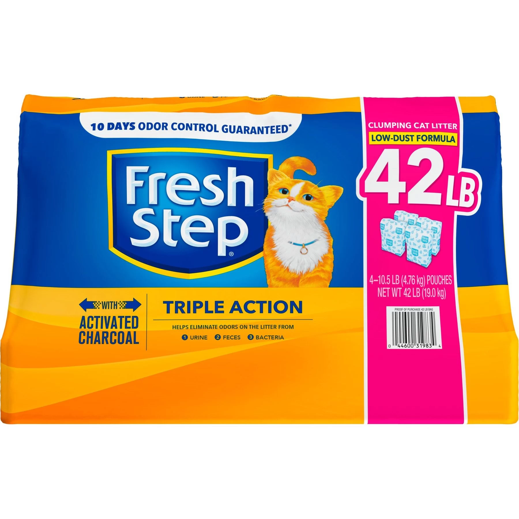 Fresh Step Triple Action Scented Clumping Clay Cat Litter 3 Fresh Step Triple Action Scented Clumping Clay Cat Litter