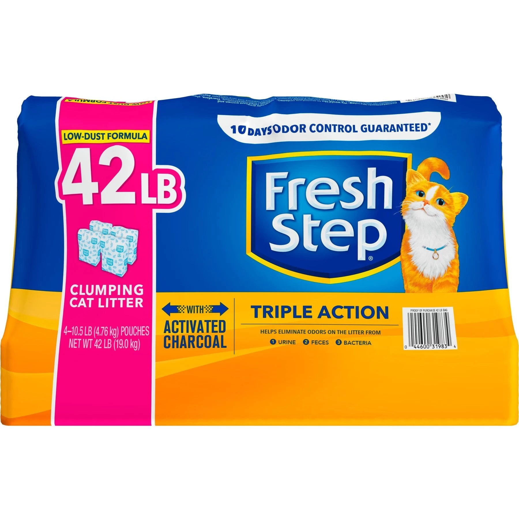 Fresh Step Triple Action Scented Clumping Clay Cat Litter 4 Fresh Step Triple Action Scented Clumping Clay Cat Litter - Image 2