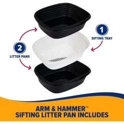 Arm & Hammer Sifting Cat Litter Pan 13 Arm & Hammer Sifting Cat Litter Pan -Purrfect Litter Shop 156367 PT4. AC SS1800 V1659634822