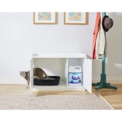 Frisco Decorative Bench Cat Litter Box Cover -Purrfect Litter Shop 156788 PT5. AC SS1800 V1570480032
