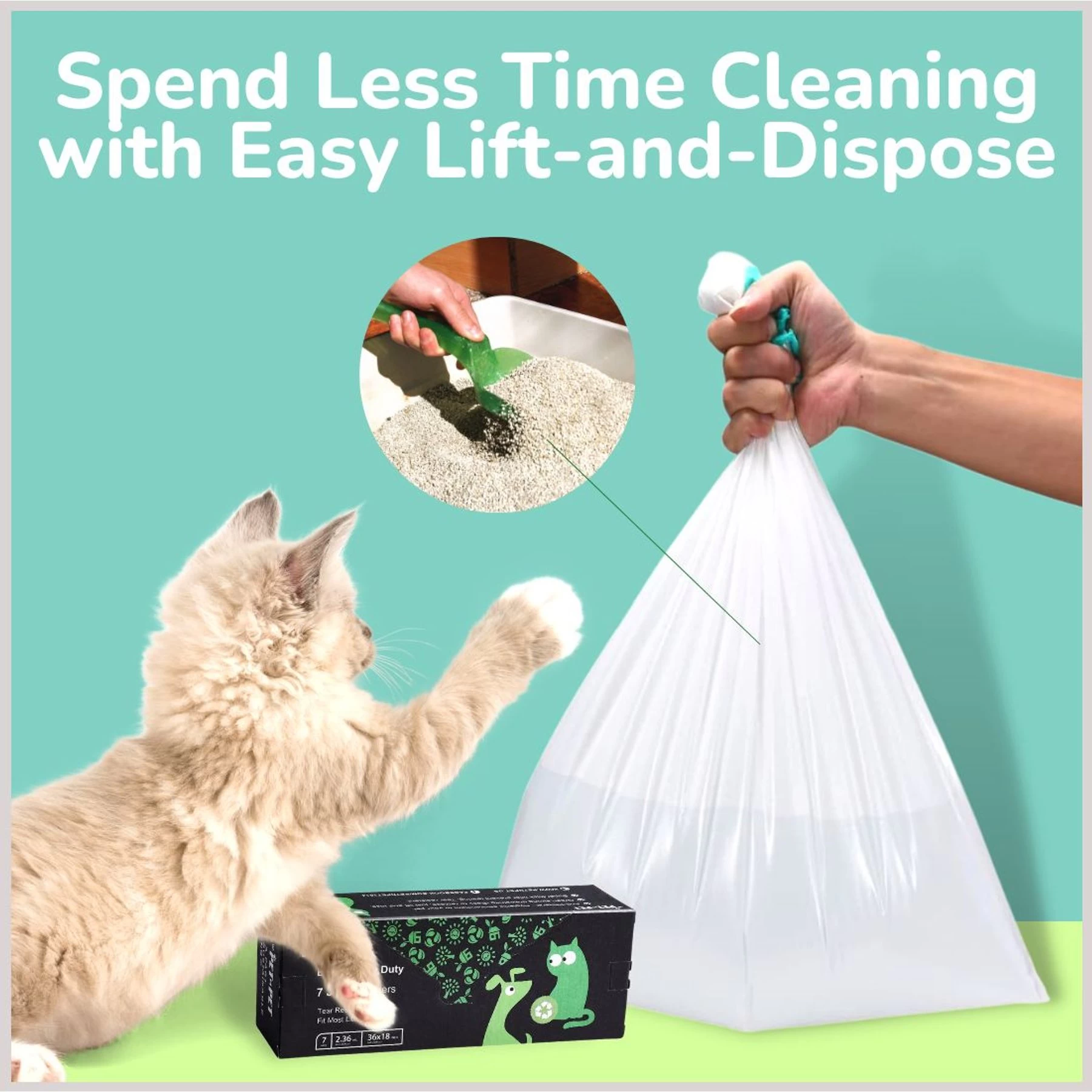 PET N PET Litter Box Liner, Jumbo 6 PET N PET Litter Box Liner, Jumbo - Image 4