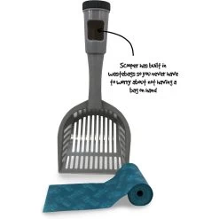 Fresh Kitty Large Deluxe Cat Litter Scoop With Waste Bag Handle -Purrfect Litter Shop 166726 PT2. AC SS1800 V1556122707