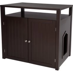 Arf Pets Enclosed Table Cat Litter Box