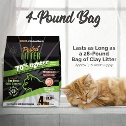 Pet Healthy Brands Perfect Cat Unscented Clumping Natural Cat Litter 6 Pet Healthy Brands Perfect Cat Unscented Clumping Natural Cat Litter -Purrfect Litter Shop 179209 PT1. AC SS1800 V1565788688