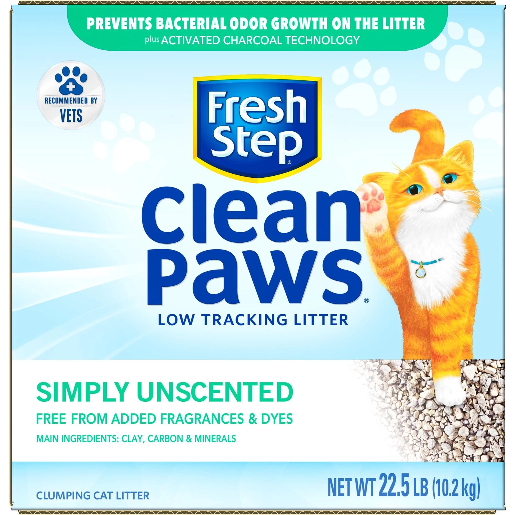 Fresh Step Clean Paws Simply Unscented Clumping Clay Cat Litter 4 Fresh Step Clean Paws Simply Unscented Clumping Clay Cat Litter - Image 2