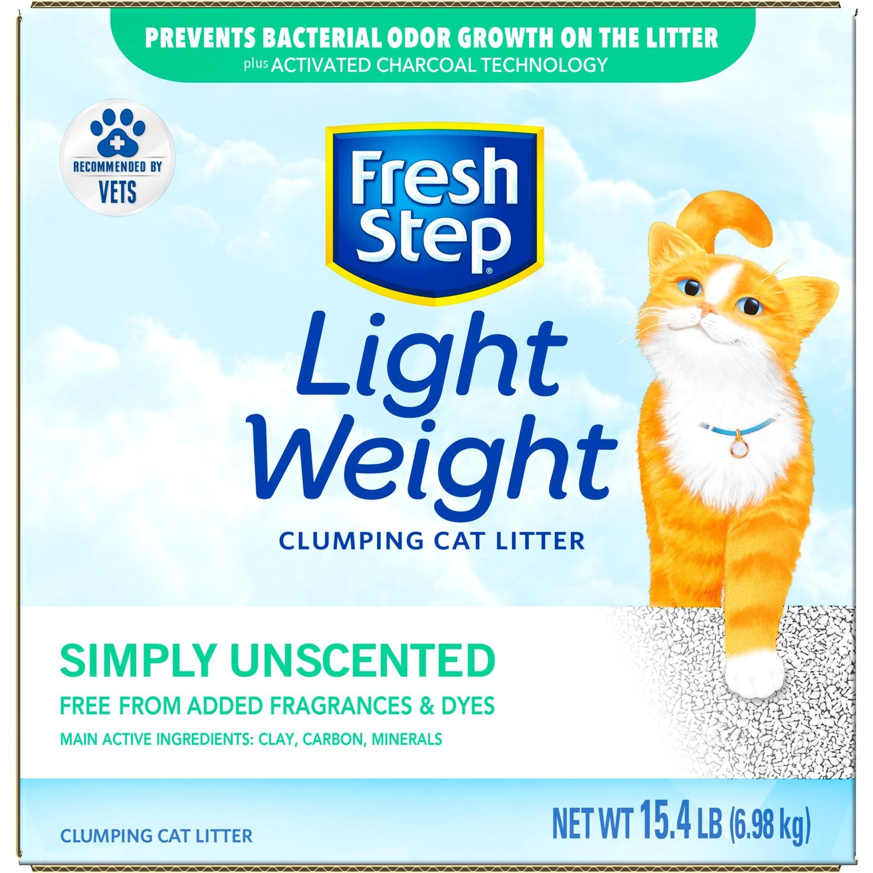 Fresh Step Lightweight Simply Unscented Clumping Clay Cat Litter 4 Fresh Step Lightweight Simply Unscented Clumping Clay Cat Litter - Image 2