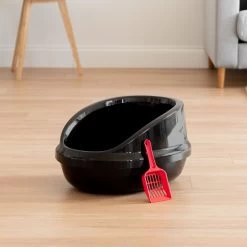 IRIS USA Large High-Back Open Top Cat Litter Pan With Scatter Shield & Scoop 13 IRIS USA Large High-Back Open Top Cat Litter Pan With Scatter Shield & Scoop -Purrfect Litter Shop 181317 PT3. AC SS1800 V1680809080