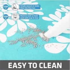 Drymate Protecitve & Decorative Cat Litter Mat, Rejuvenation Blue, Large, 20-in X 28-in -Purrfect Litter Shop 181544 PT4. AC SS1800 V1690999888