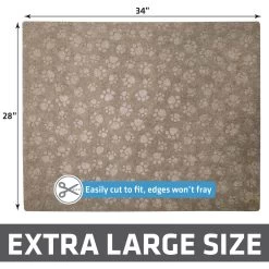 Drymate Premium Debossed Paw Cat Litter Trapping Mat, Taupe, X-Large, 28-in X 34-in -Purrfect Litter Shop 181550 PT5. AC SS1800 V1691003207