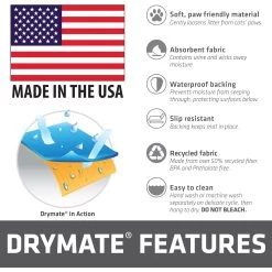 Drymate Premium Debossed Paw Cat Litter Trapping Mat, Taupe, X-Large, 28-in X 34-in -Purrfect Litter Shop 181550 PT6. AC SS1800 V1691003276