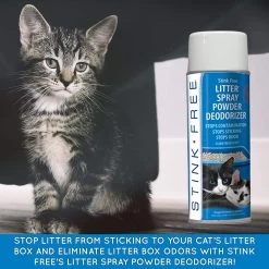 Stink Free Litter & Litter Box Spray Powder 10 Stink Free Litter & Litter Box Spray Powder -Purrfect Litter Shop 183774 PT4. AC SS1800 V1628308339