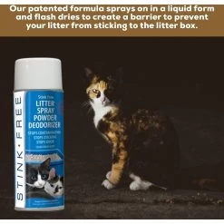 Stink Free Litter & Litter Box Spray Powder 11 Stink Free Litter & Litter Box Spray Powder -Purrfect Litter Shop 183774 PT5. AC SS1800 V1628307092