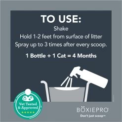 Boxiecat Litter Extender Probiotic Odor Encapsulator Spray, 24-oz Bottle 14 Boxiecat Litter Extender Probiotic Odor Encapsulator Spray, 24-oz Bottle -Purrfect Litter Shop 186407 PT5. AC SS1800 V1643997855
