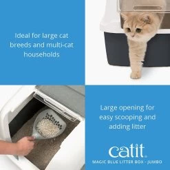 Catit Magic Blue Cat Litter Box 12 Catit Magic Blue Cat Litter Box -Purrfect Litter Shop 191588 PT2. AC SS1800 V1628094086