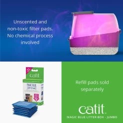 Catit Magic Blue Cat Litter Box 15 Catit Magic Blue Cat Litter Box -Purrfect Litter Shop 191588 PT5. AC SS1800 V1628094083