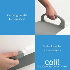Catit Magic Blue Cat Litter Box 16 Catit Magic Blue Cat Litter Box -Purrfect Litter Shop 191588 PT6. AC SS1800 V1628094087