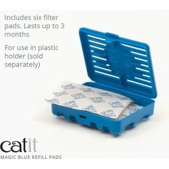 Catit Magic Blue Odor Reducing Refill Cat Litter Pad, 6 Count -Purrfect Litter Shop 191593 PT3. AC SS1800 V1628094082