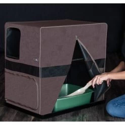 Pet Gear Prp Pawty Space Saver Cat Litter Box Enclosure -Purrfect Litter Shop 200702 PT3. AC SS1800 V1573165074