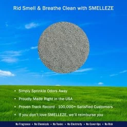 Smelleze Natural Pet Litter Deodorizer Granules, 2-lb Bottle -Purrfect Litter Shop 205621 PT2. AC SS1800 V1628703071