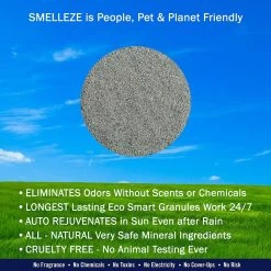 Smelleze Natural Pet Litter Deodorizer Granules, 2-lb Bottle -Purrfect Litter Shop 205621 PT4. AC SS1800 V1628703690