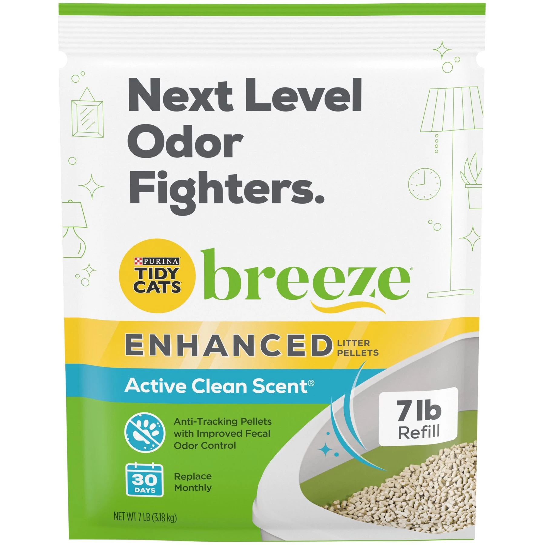 Tidy Cats Breeze Cat Litter Enhanced Pellets Refill 3 Tidy Cats Breeze Cat Litter Enhanced Pellets Refill