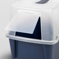 IRIS USA Enclosed With Front Door Flap & Scoop Cat Litter Box -Purrfect Litter Shop 231660 PT7. AC SS1800 V1680808960