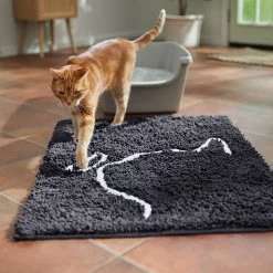 Frisco Microfiber Chenille Cat Silhouette Litter Mat -Purrfect Litter Shop 235902 PT4. AC SS1800 V1676556246