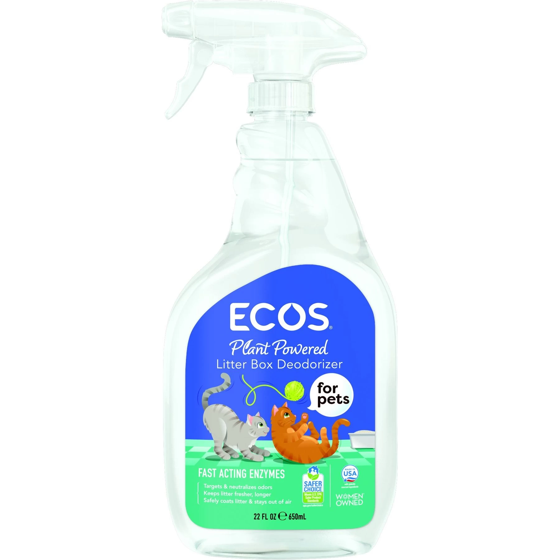 ECOS For Pets! Cat Litter Deodorizer, 22-oz Bottle 3 ECOS For Pets! Cat Litter Deodorizer, 22-oz Bottle