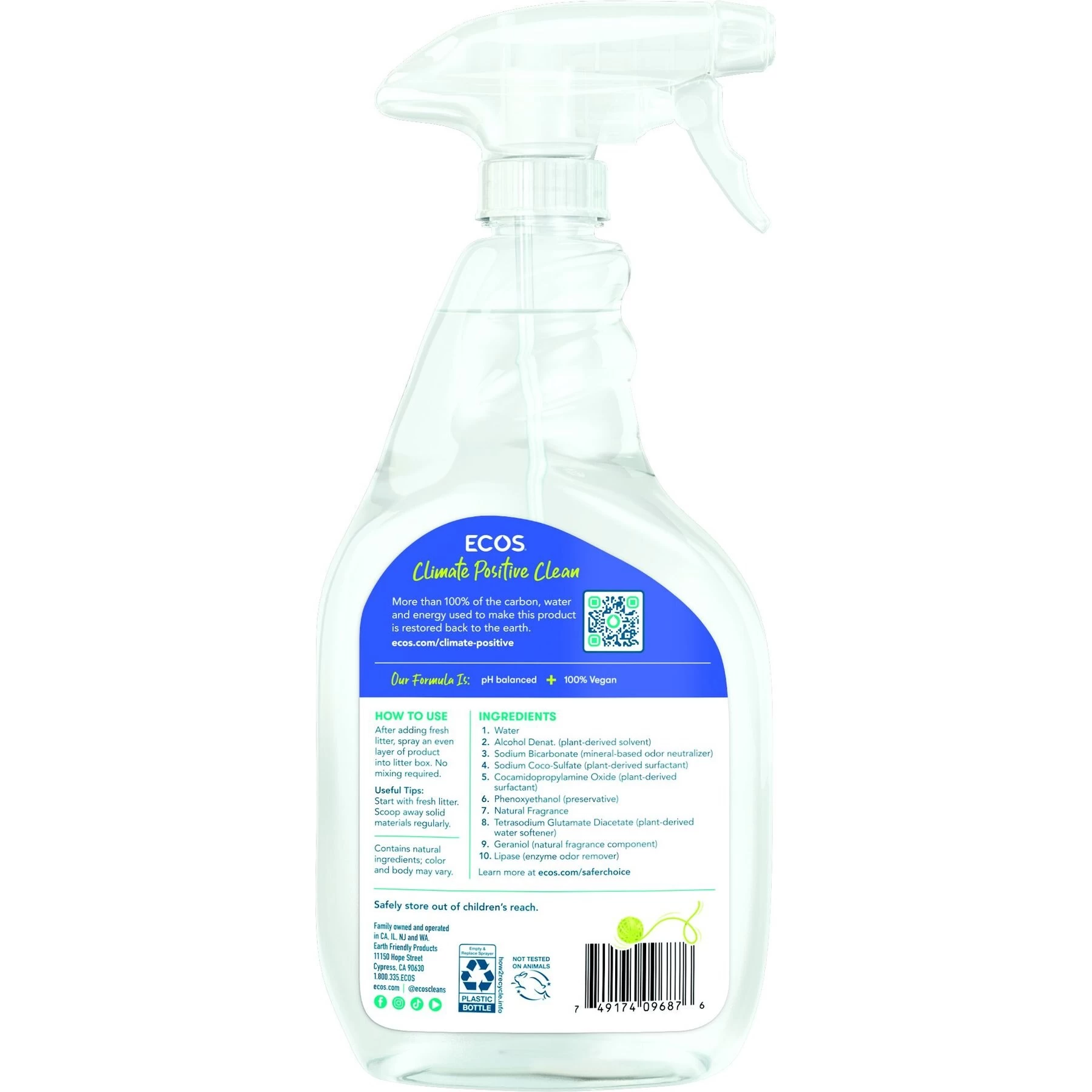 ECOS For Pets! Cat Litter Deodorizer, 22-oz Bottle 4 ECOS For Pets! Cat Litter Deodorizer, 22-oz Bottle - Image 2