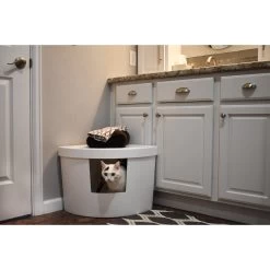 Kitangle Corner Kitty Cat Litter Box, Large -Purrfect Litter Shop 252798 PT3. AC SS1800 V1600905731
