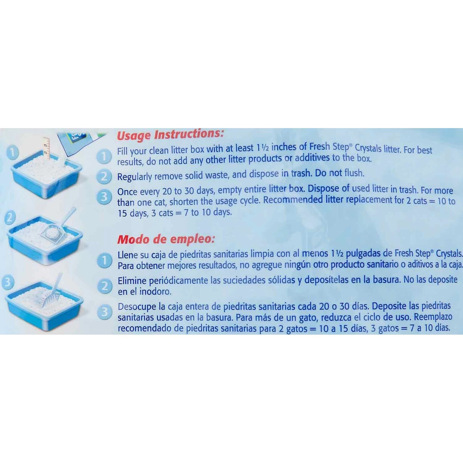 Fresh Step Products Fresh Scent Cat Litter Deodorizing Crystals & Fresh Step Fresh Scented Non-Clumping Crystal Cat Litter 6 Fresh Step Products Fresh Scent Cat Litter Deodorizing Crystals & Fresh Step Fresh Scented Non-Clumping Crystal Cat Litter - Image 5