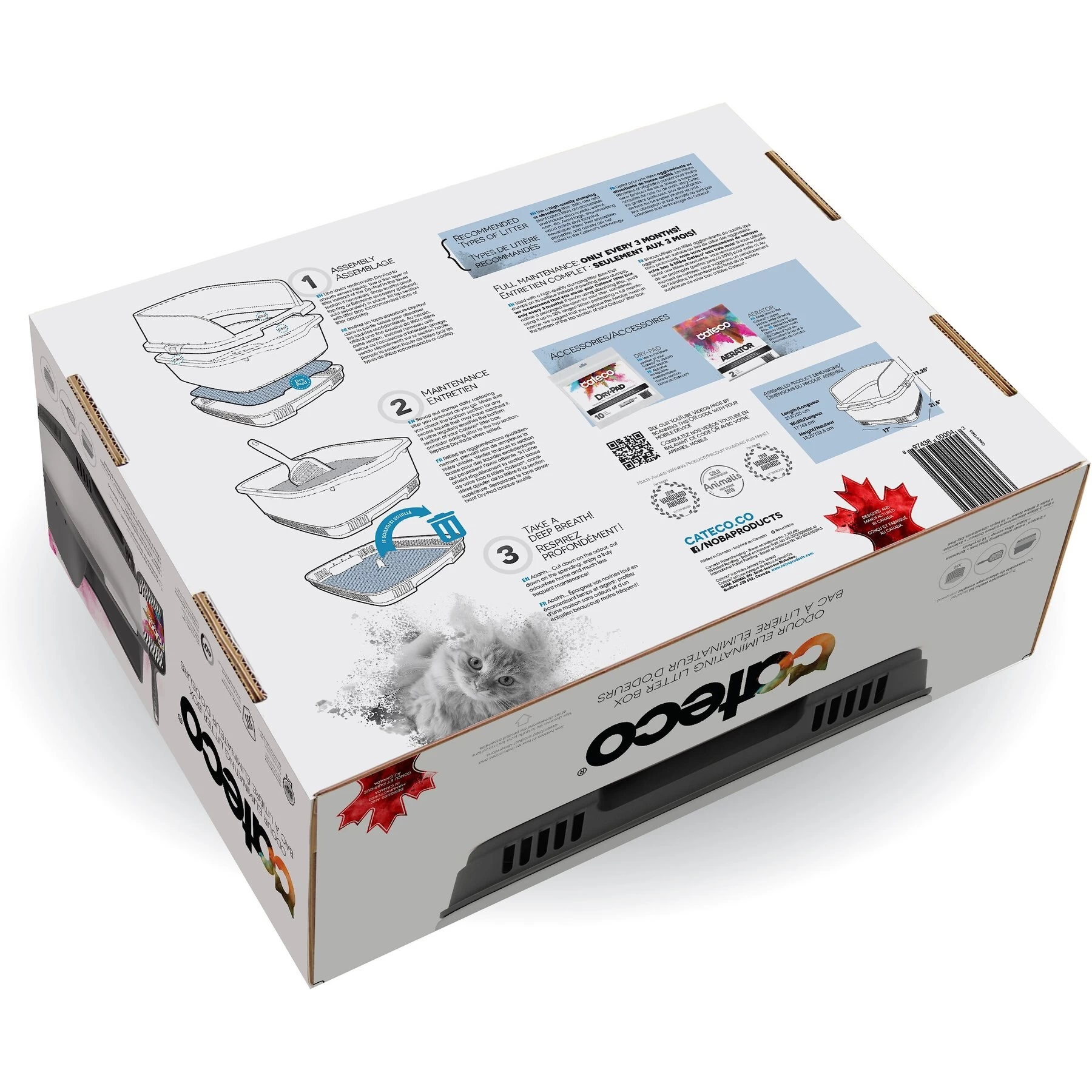 Noba Cateco Odor-Eliminating Cat Litter Box Starter Kit 5 Noba Cateco Odor-Eliminating Cat Litter Box Starter Kit - Image 3