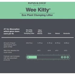 Rufus & Coco Wee Kitty Eco Plant Unscented Clumping Tofu Cat Litter 19 Rufus & Coco Wee Kitty Eco Plant Unscented Clumping Tofu Cat Litter -Purrfect Litter Shop 261670 PT8. AC SS1800 V1605662509