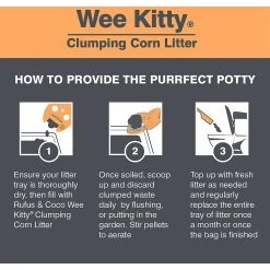 Rufus & Coco Wee Kitty Unscented Clumping Corn Cat Litter -Purrfect Litter Shop 261674 PT6. AC SS1800 V1605667021